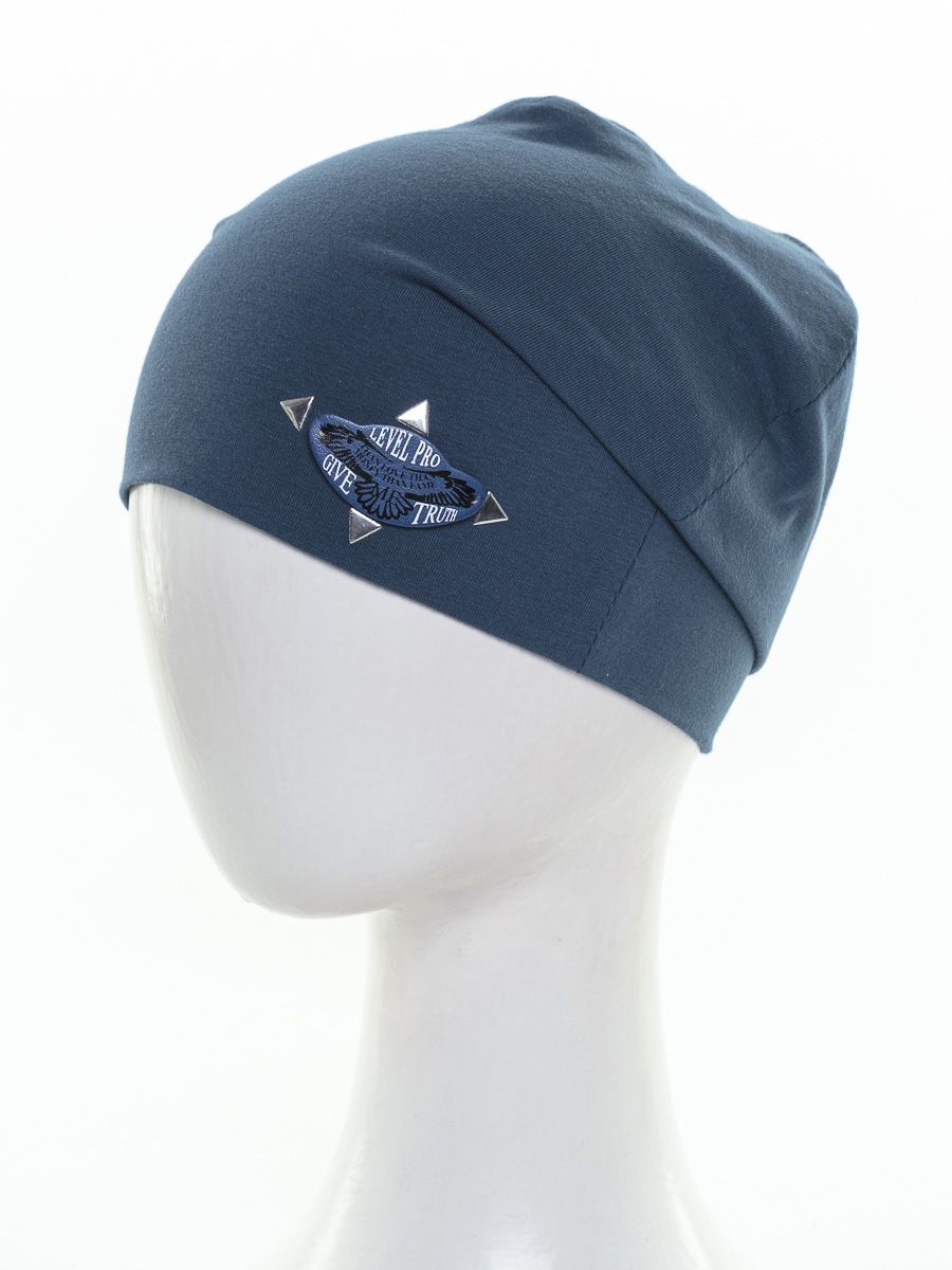 Шеврон орел шапочка Д1008 трикотаж Д1 индиго р-р 50-51