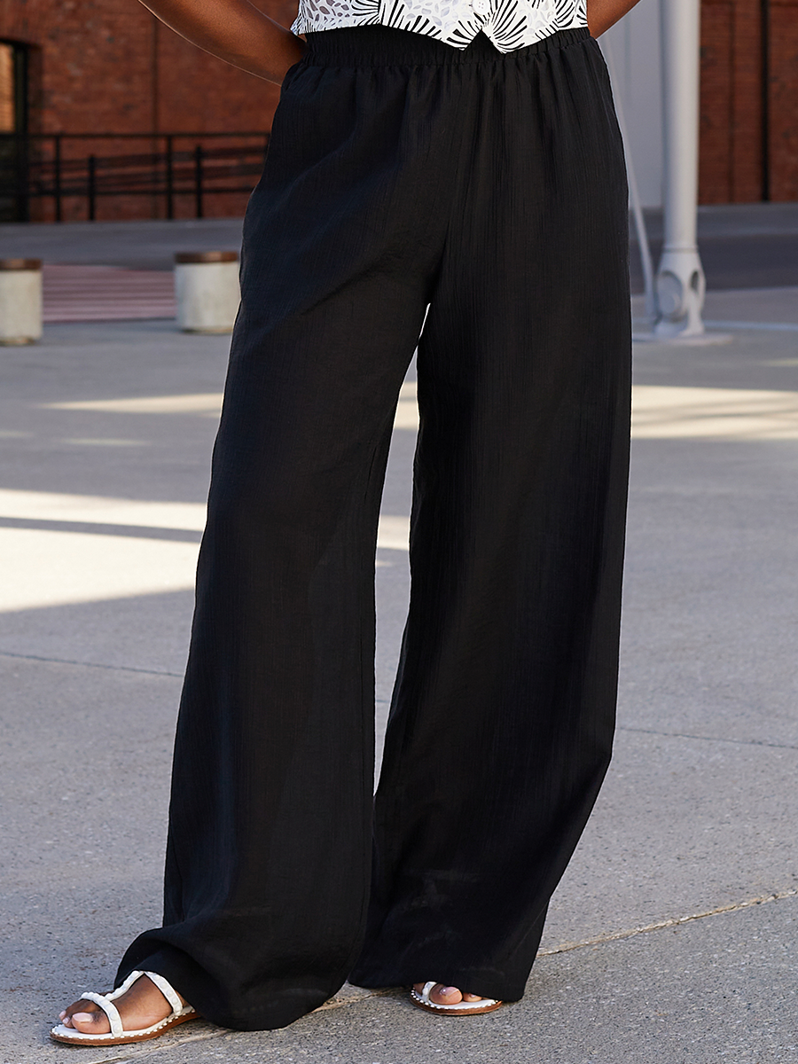 Сантьяго брюки тенсель Жоржет черный р-р L