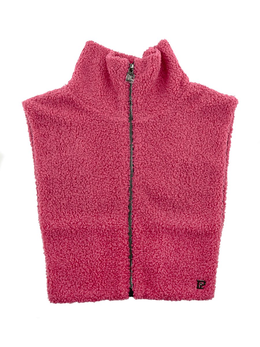 Зара Аванта бирка воротник трикотаж барашек на фл.п. фуксия