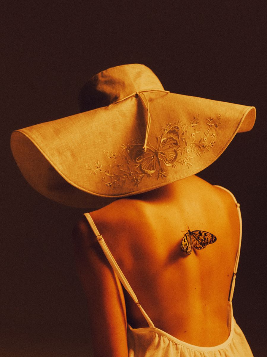 Дария макси шляпа лен солома солнечная