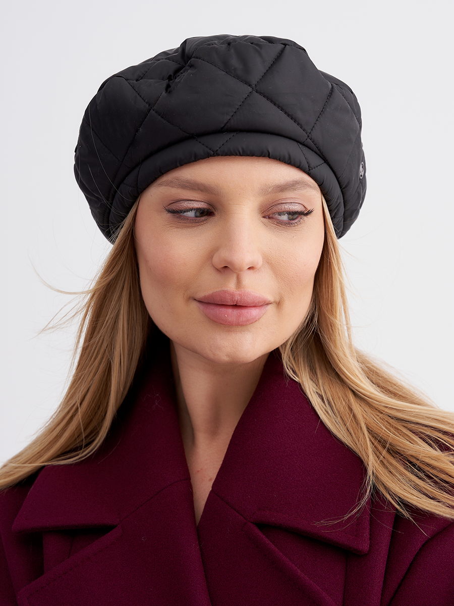 Эмили берет плащевка на тр.п. черный