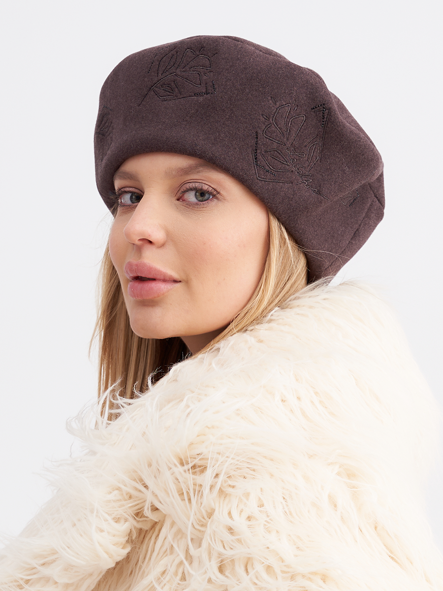 Флёр берет кашемир на тр.п. шоколадный меланж