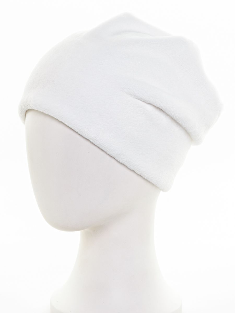 Шапка 004 экомех пума на фл.п. белый