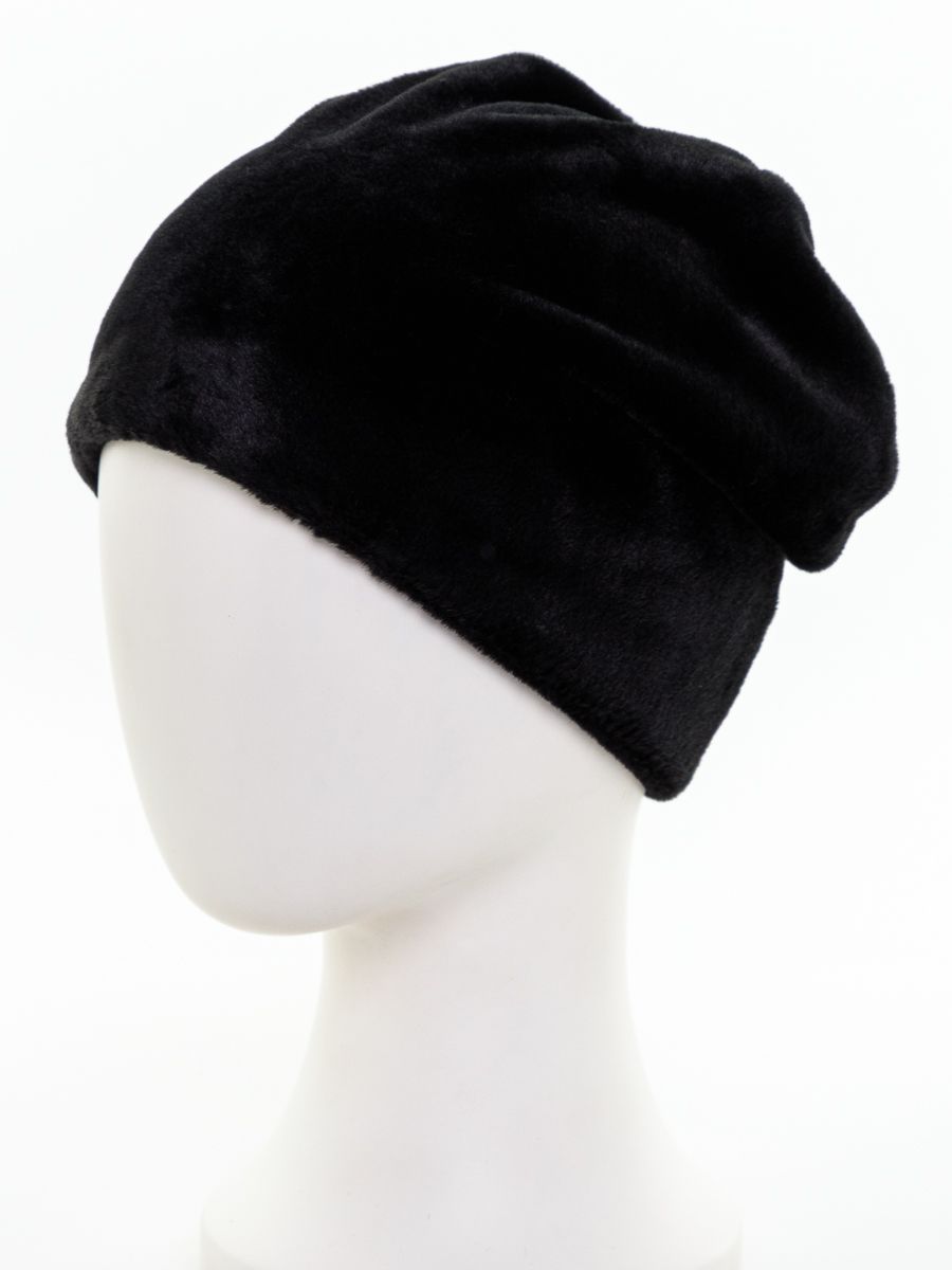 Шапка 004 экомех пума на фл.п. черный