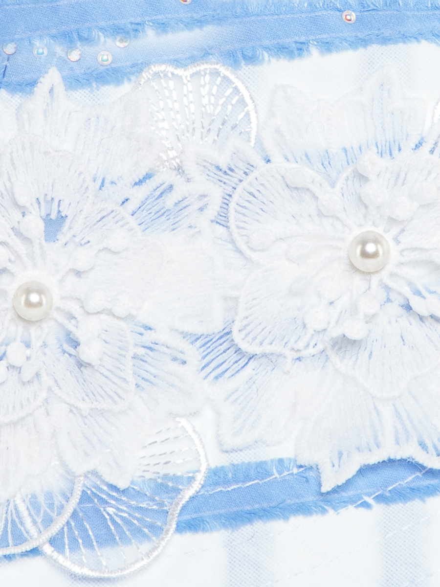 Ника кружево макси шляпа хлопок диагональ голубой р-р 52-53