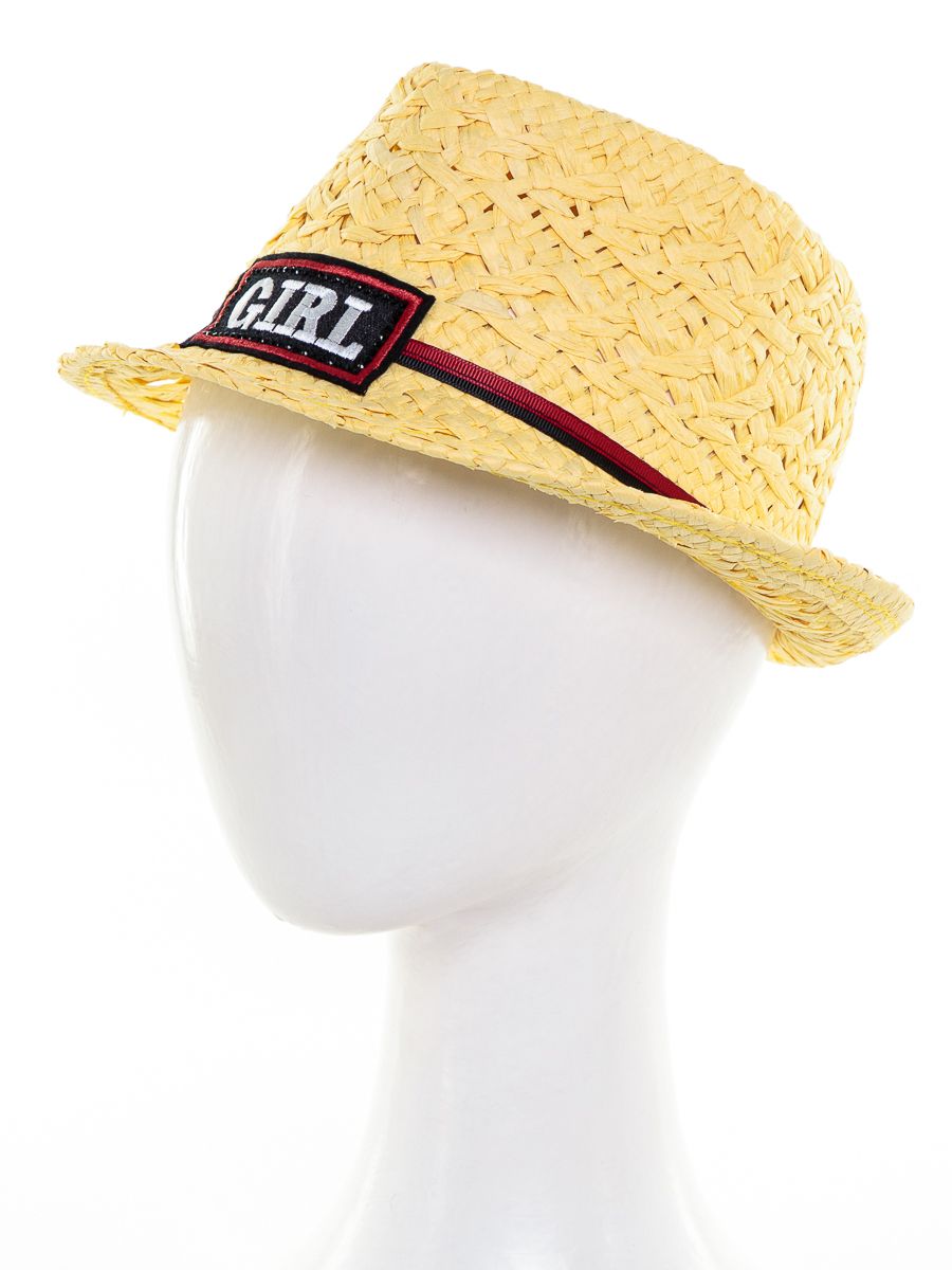 Кайли GIRL шляпа федора солома желтый р-р 52-53