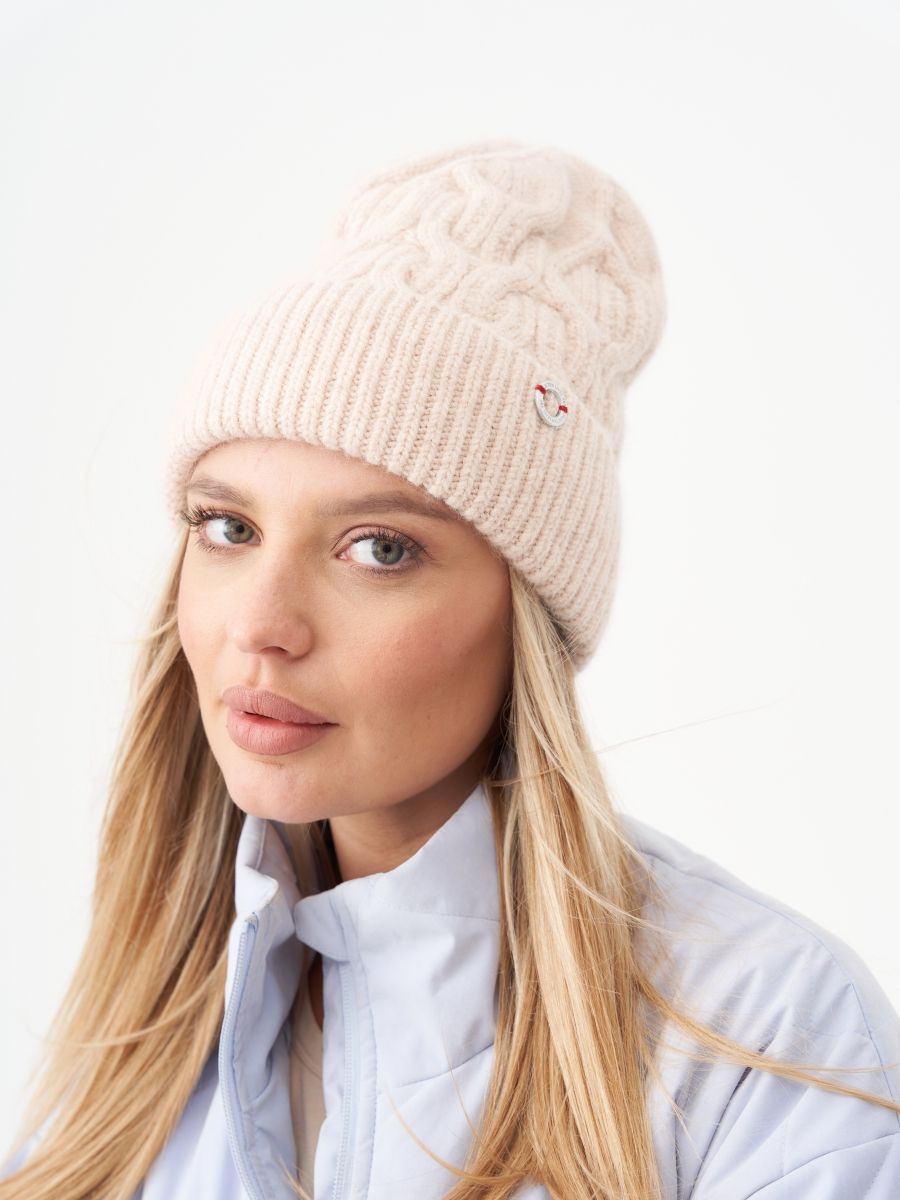 Личи шапка енот на фл.п. розовый