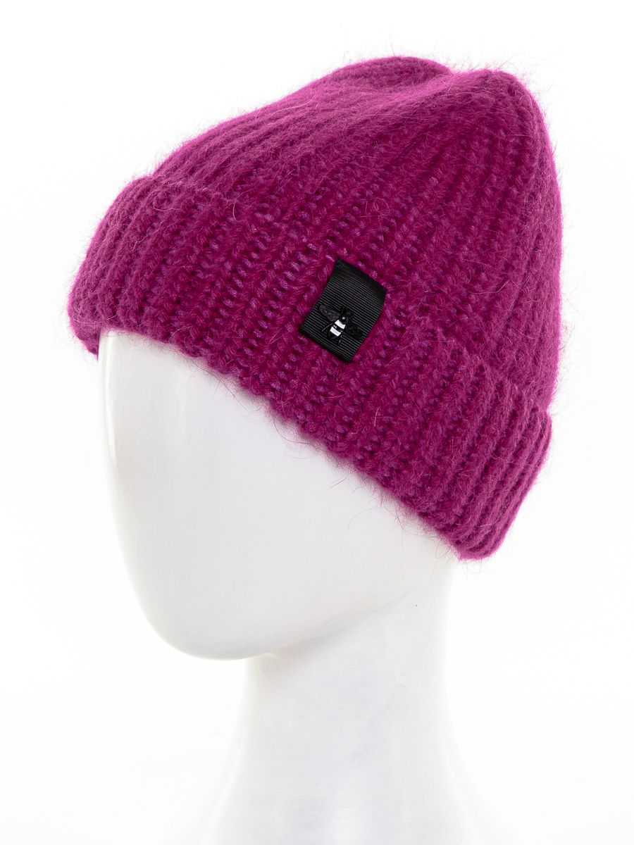 Пчела тесьма шапка ХК вязка фуксия