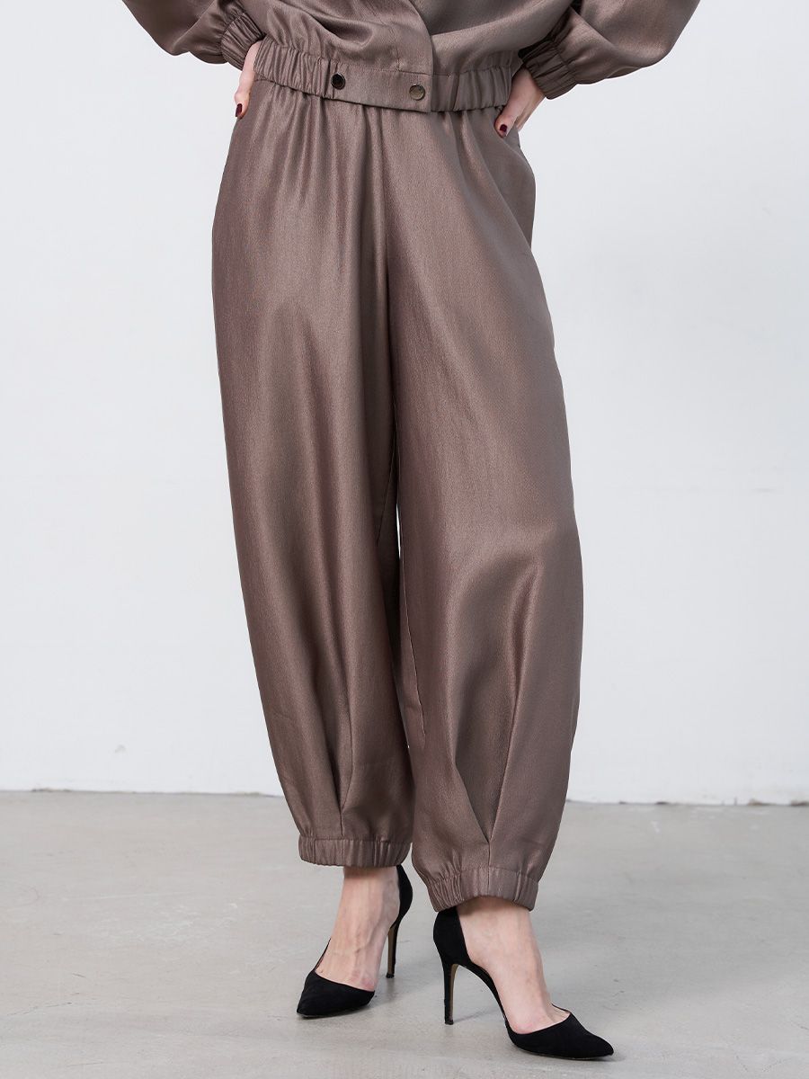 Камила брюки аладдины вискоза Люкс бронзовый р-р 48-50