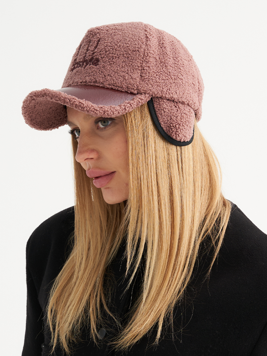 LP штрих бейсболка 006/у трикотаж барашек на фл.п. трюфель + лак вишневый