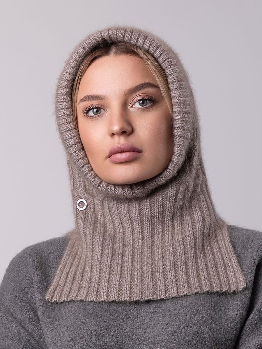 Клеома капор енот бежевый темный