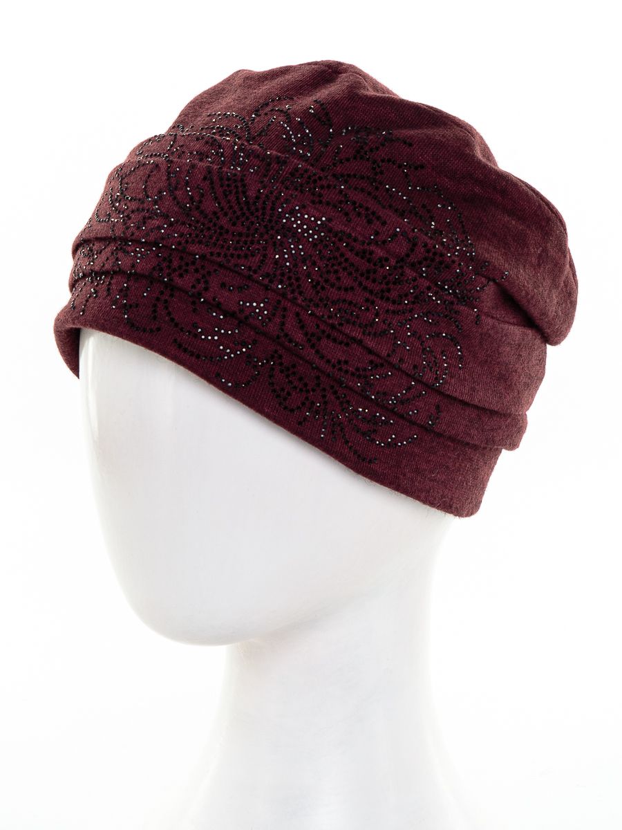 Вальс 2 шапка 012 трикотаж К3 на фл.п. винный меланж
