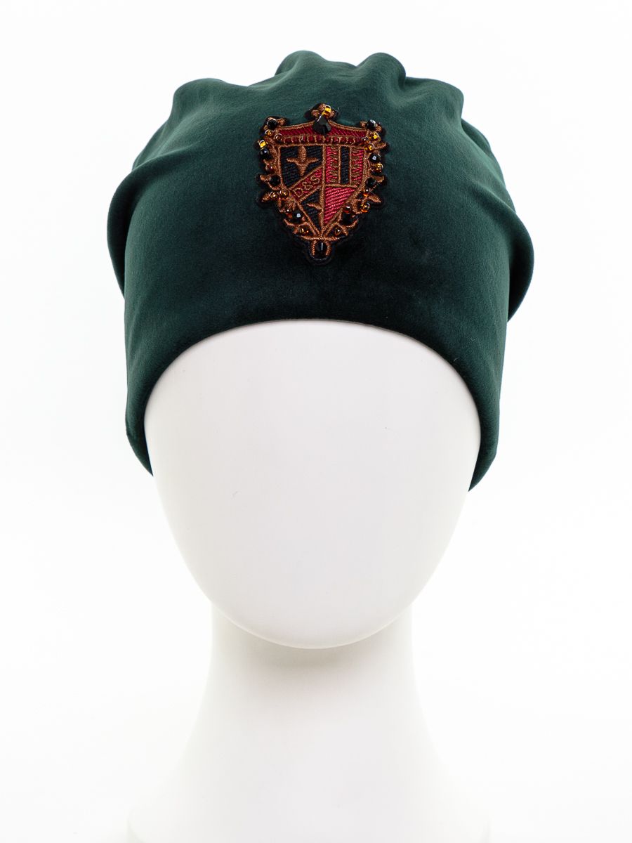 Шеврон Марсель шапка 020/1 велюр на фл.п. зеленый