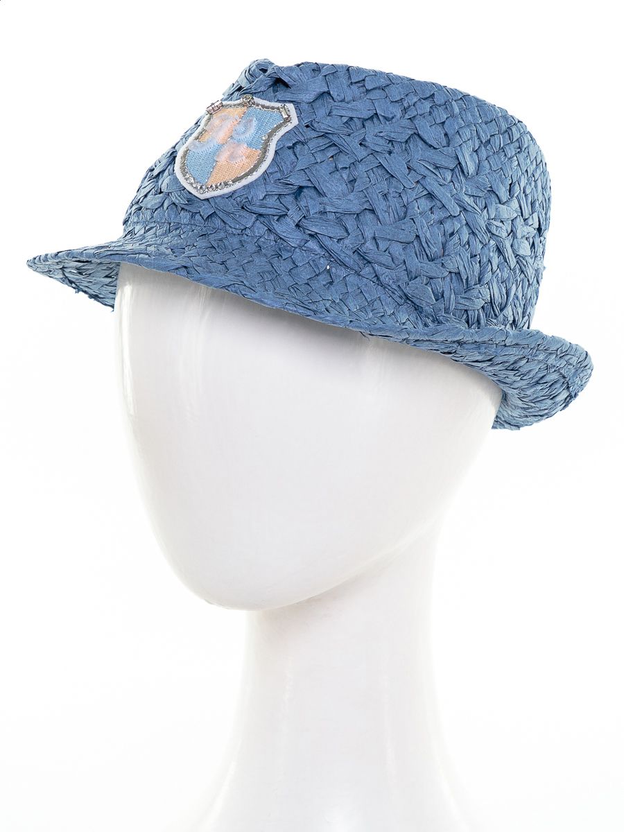 Кайли шеврон J шляпа федора солома джинсовый р-р 52-53