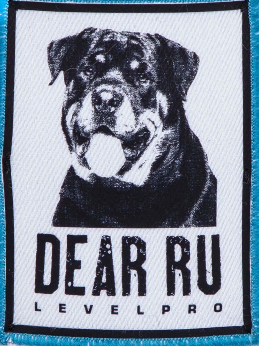 Джонни DOG boy панама джинса белый + лен бирюзовый р-р 50-51