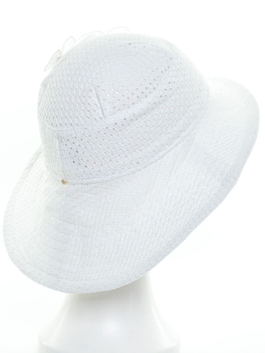 Мирабелла шляпа лен шитье белый р-р 50-51