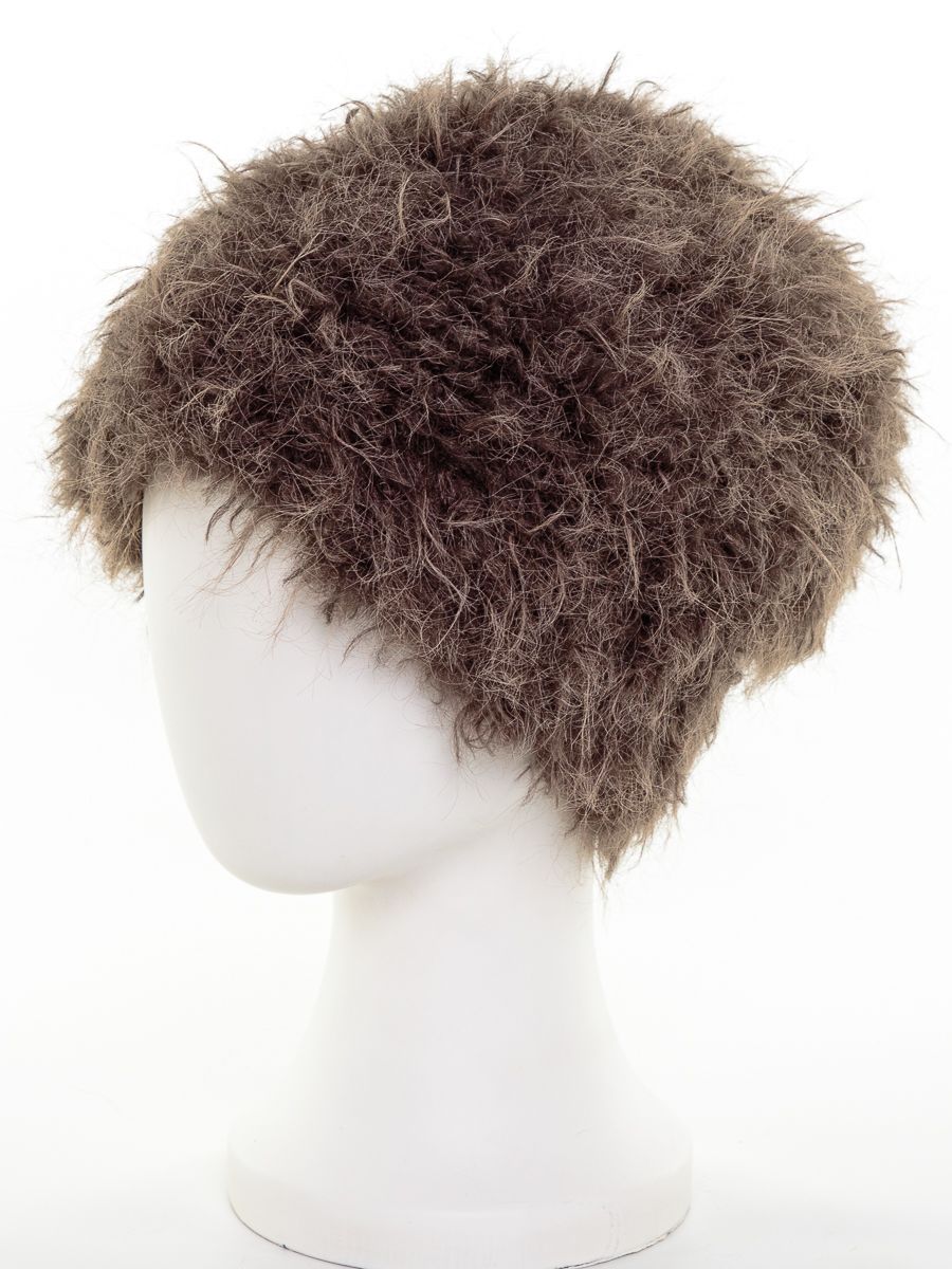 Шапка 102 экомех барби на фл.п. какао