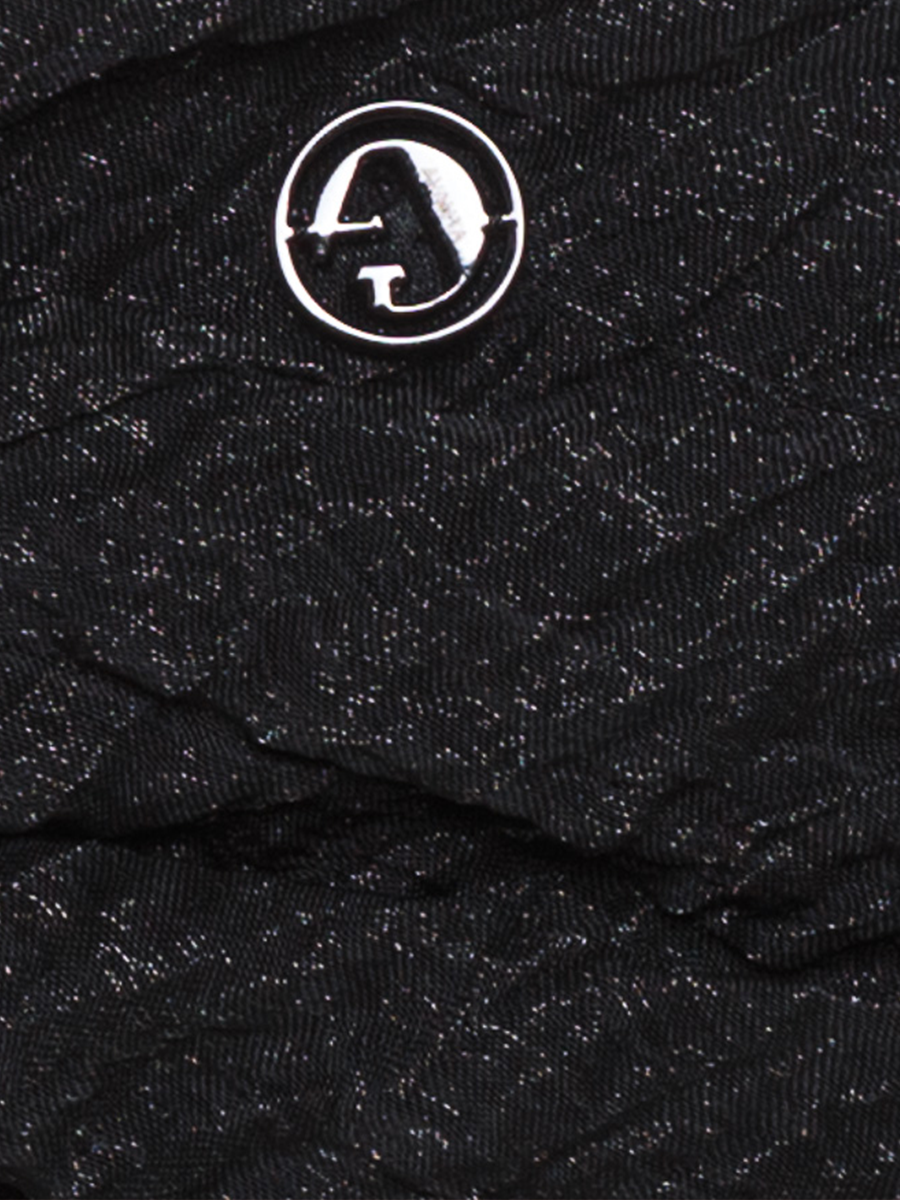 MELISSA повязка лен крэш черный