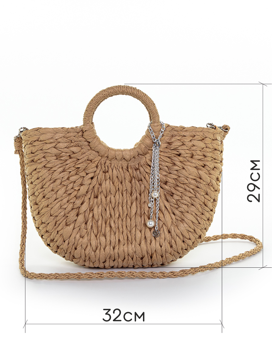 Лоретт сумка - корзинка солома соломенный светлый