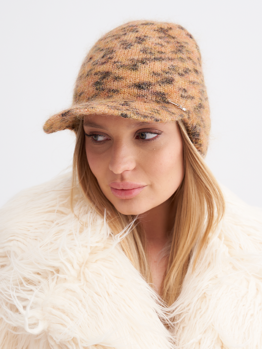 Манхеттен бейсболка леопард рыжий