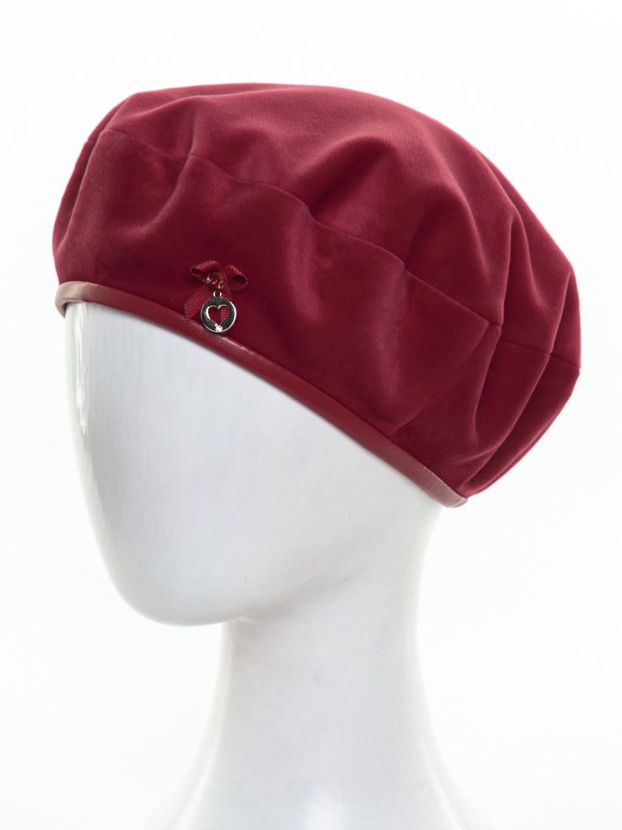 Диор санта берет велюр на фл.п. красный