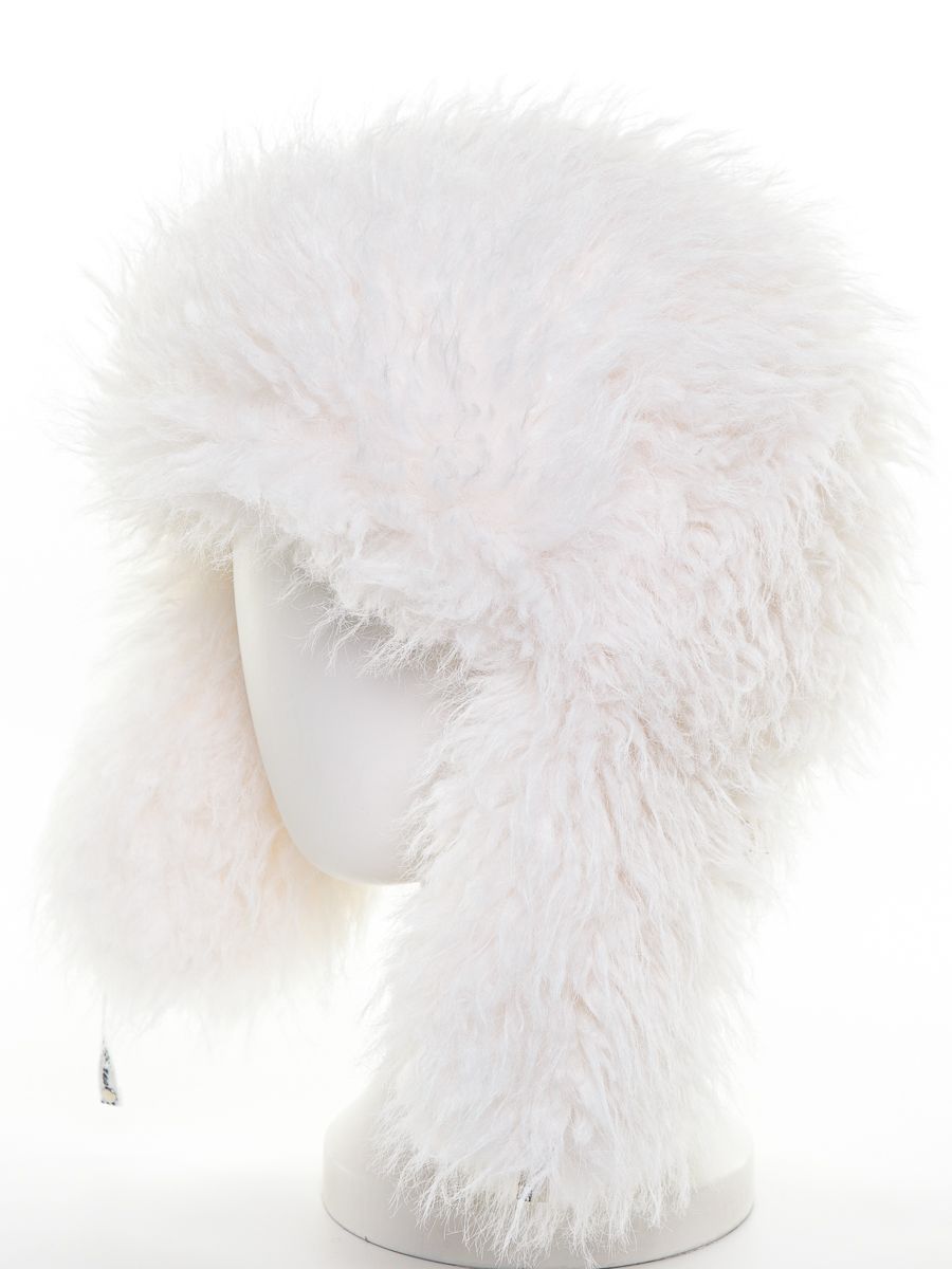 Дина ушанка экомех барби на фл.п. белый