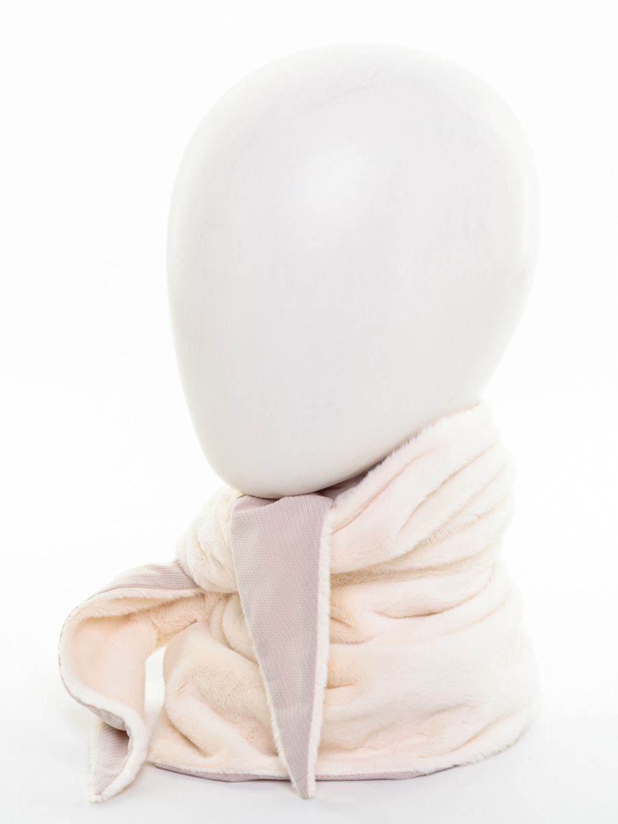 Косынка 015 экомех Пума кремовый + плащевка Рубчик бежевый