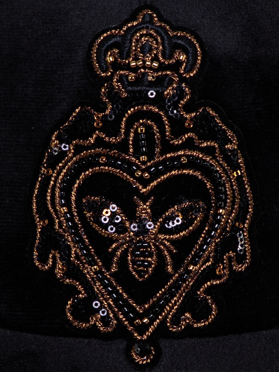 Шеврон севиль бейсболка велюр черный р-р 53-54