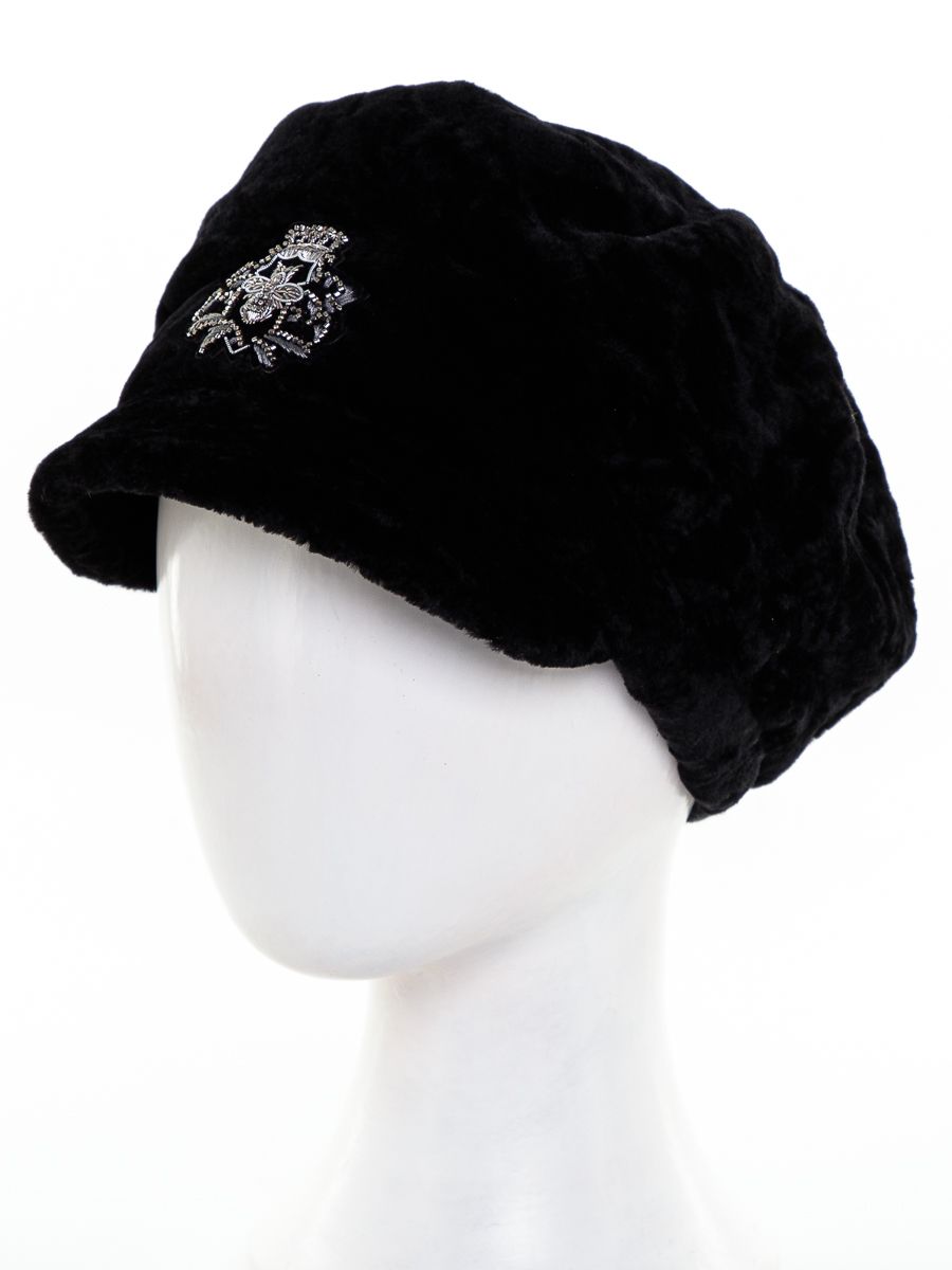 Полет кепка астраган на фл.п. черный