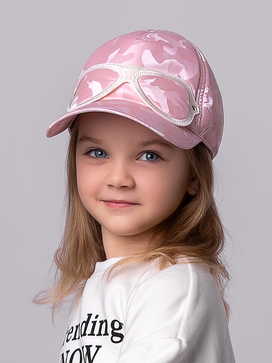 Очки тренд бейсболка 005/у плащевка милитари на тр.п. розовый р-р 53-55