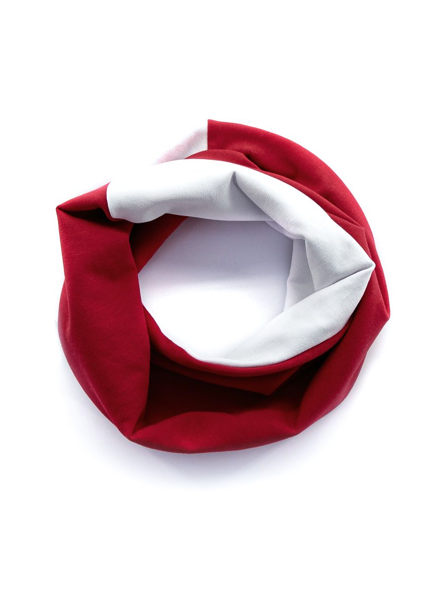 Мартин воротник - хомут футер белый + красный р-р 54-55