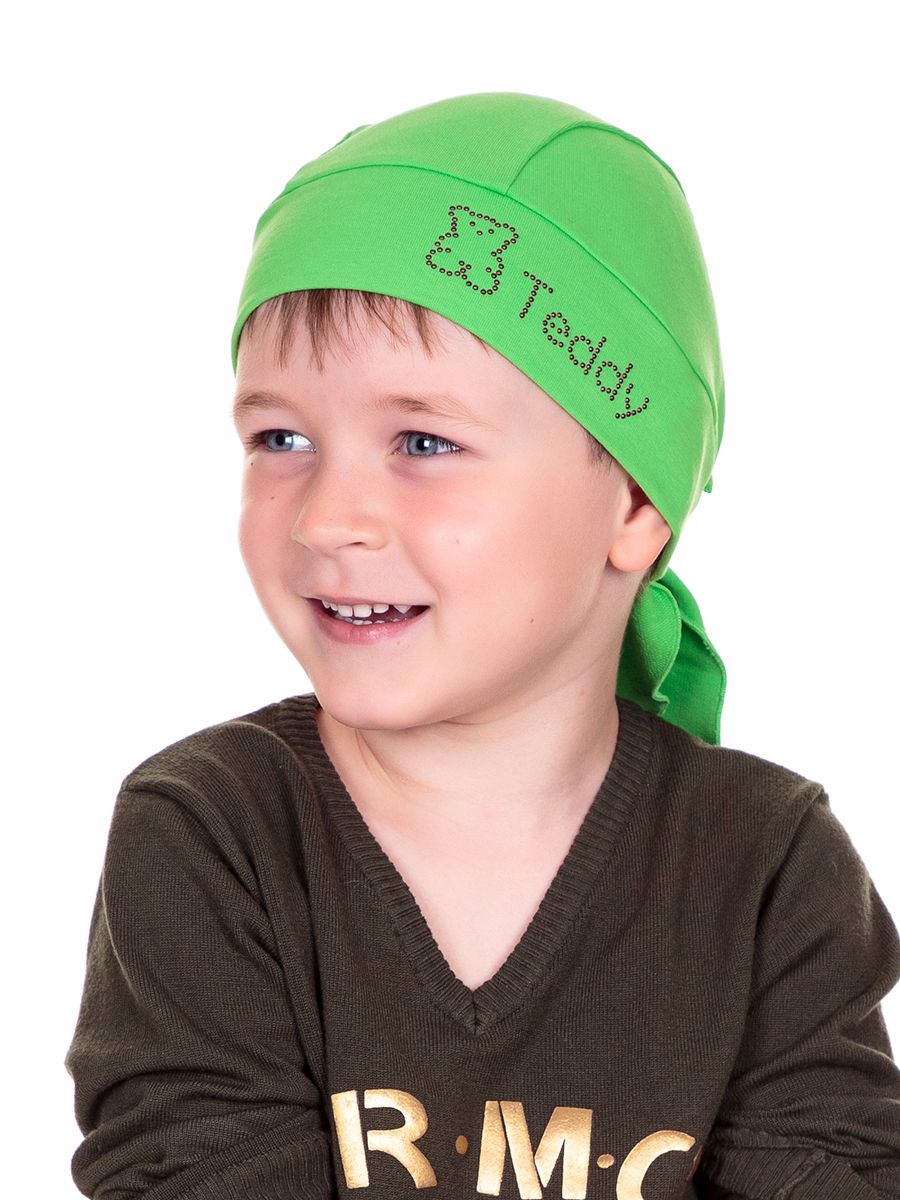 Женя Teddy бандана футер салатовый р-р 50-51