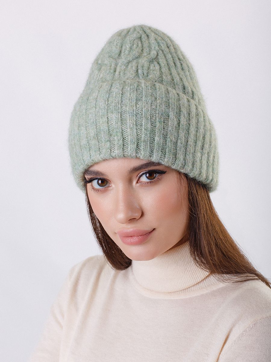 Мира шапка вязка альпака полынь
