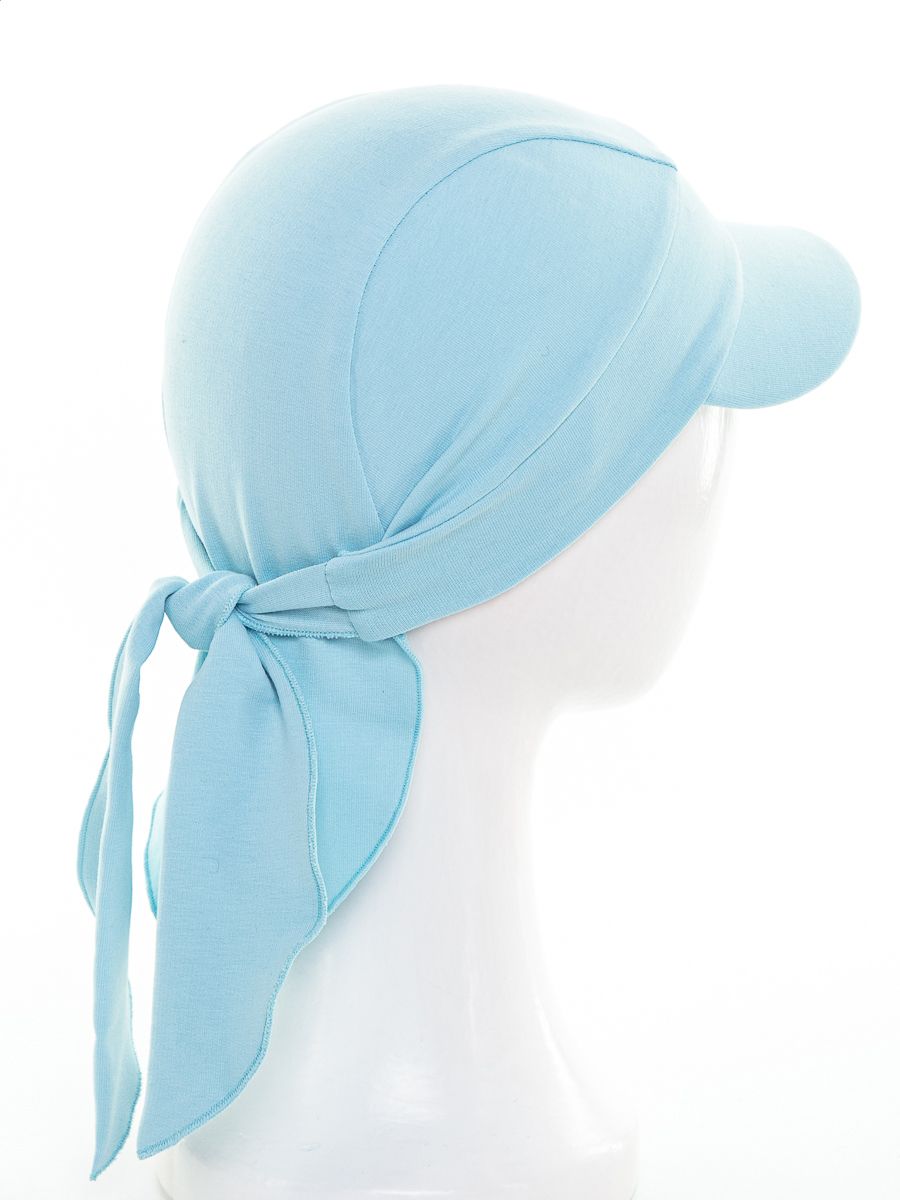 Женя Teddy бандана с козырьком футер аквамарин р-р 48-49