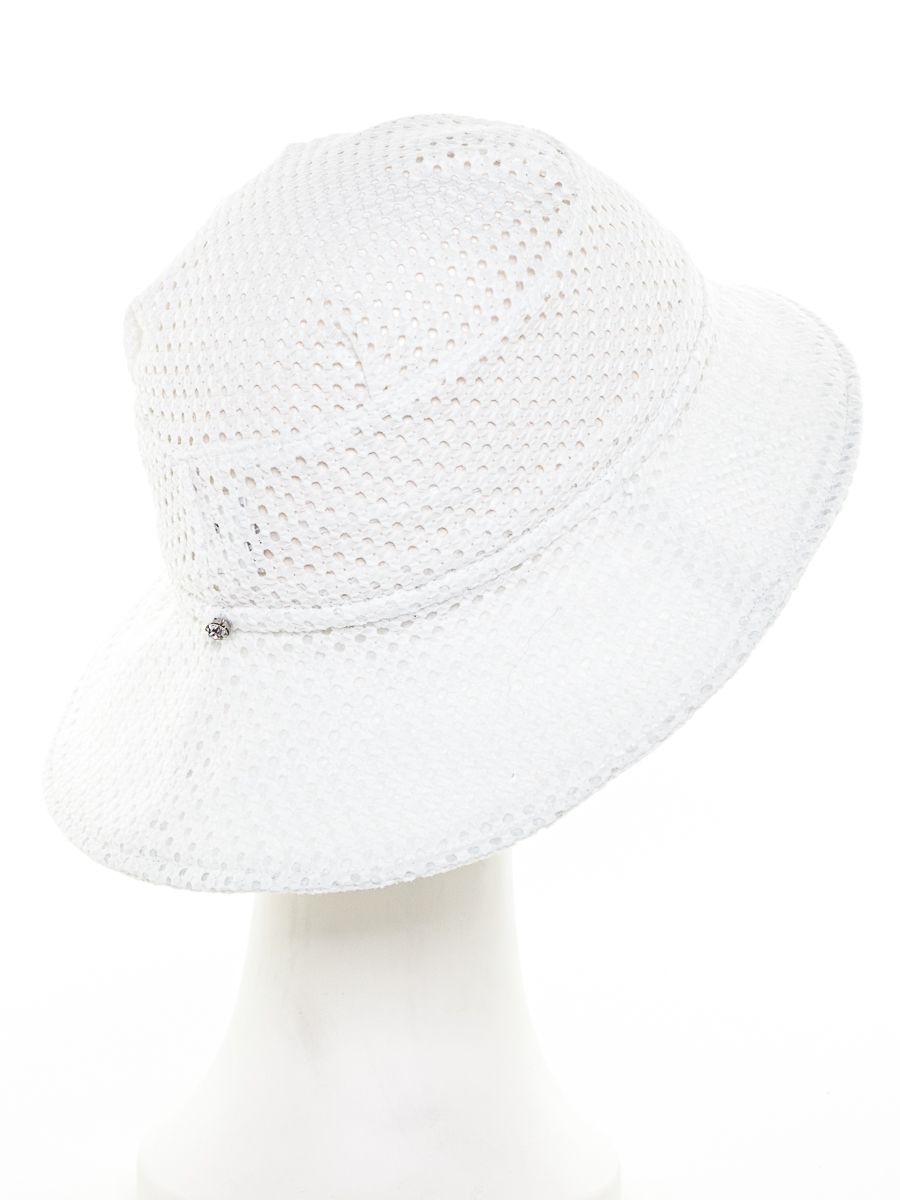 Мирабелла макси шляпа лен шитье белый р-р 50-51