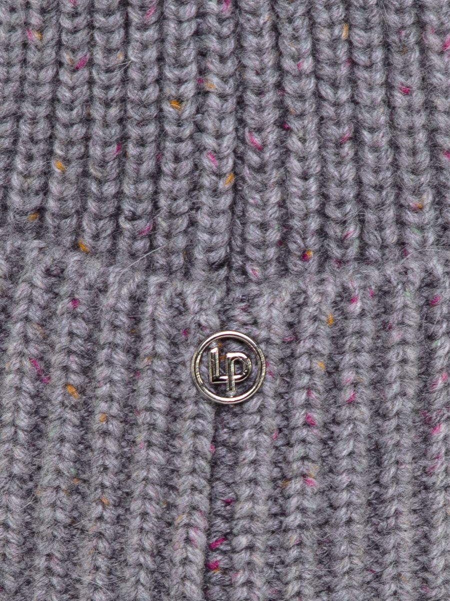 Майя шапка енот серый твид - не использовать