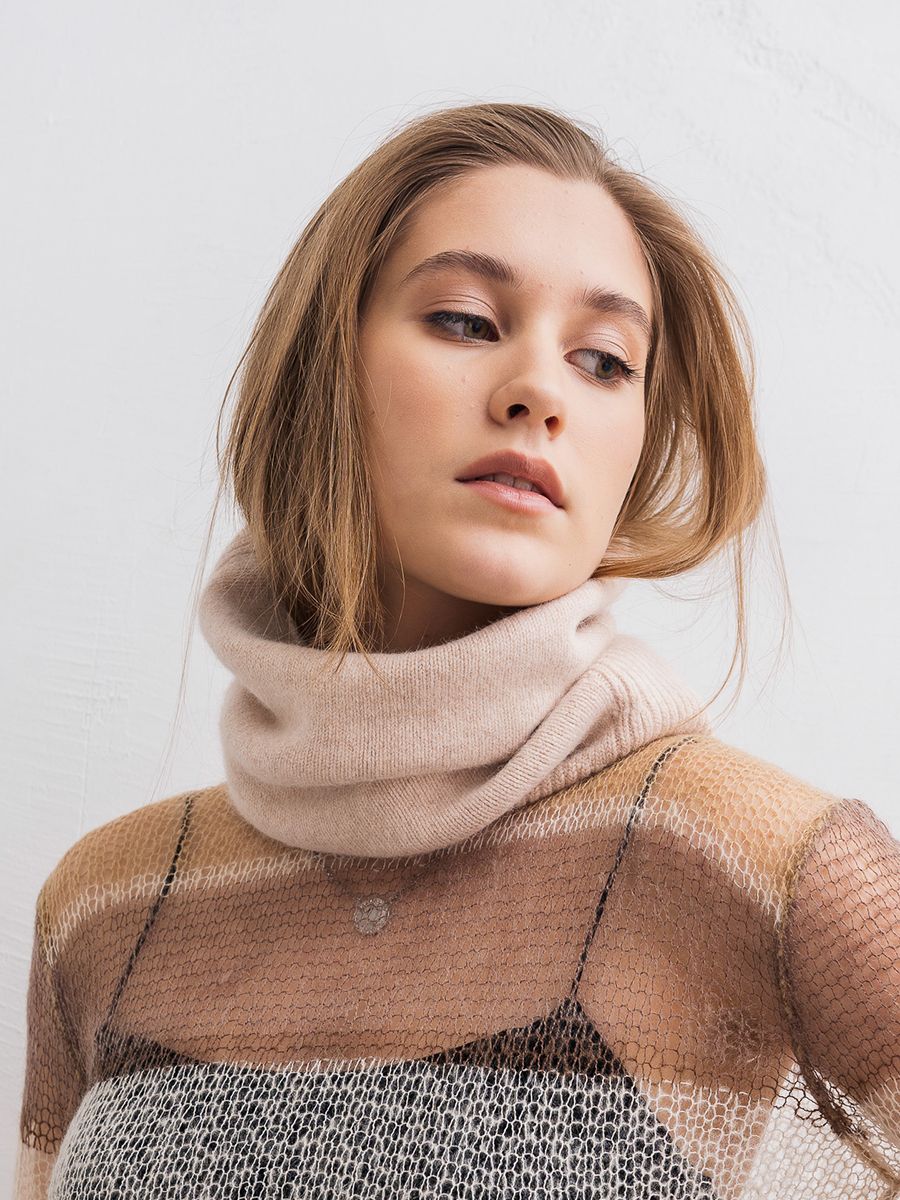 Дафна снуд енот розовый