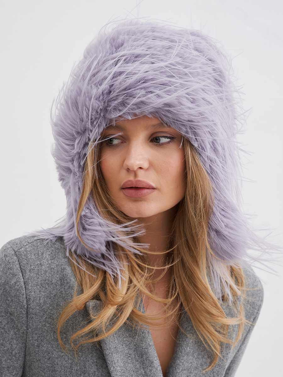 Ирма эскимоска экомех Страус на фл.п. лавандовый