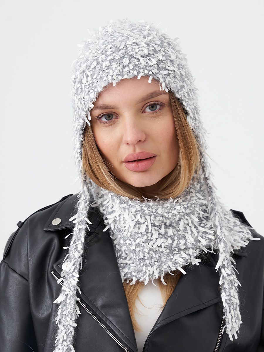 Нора чепчик HAPPY серый