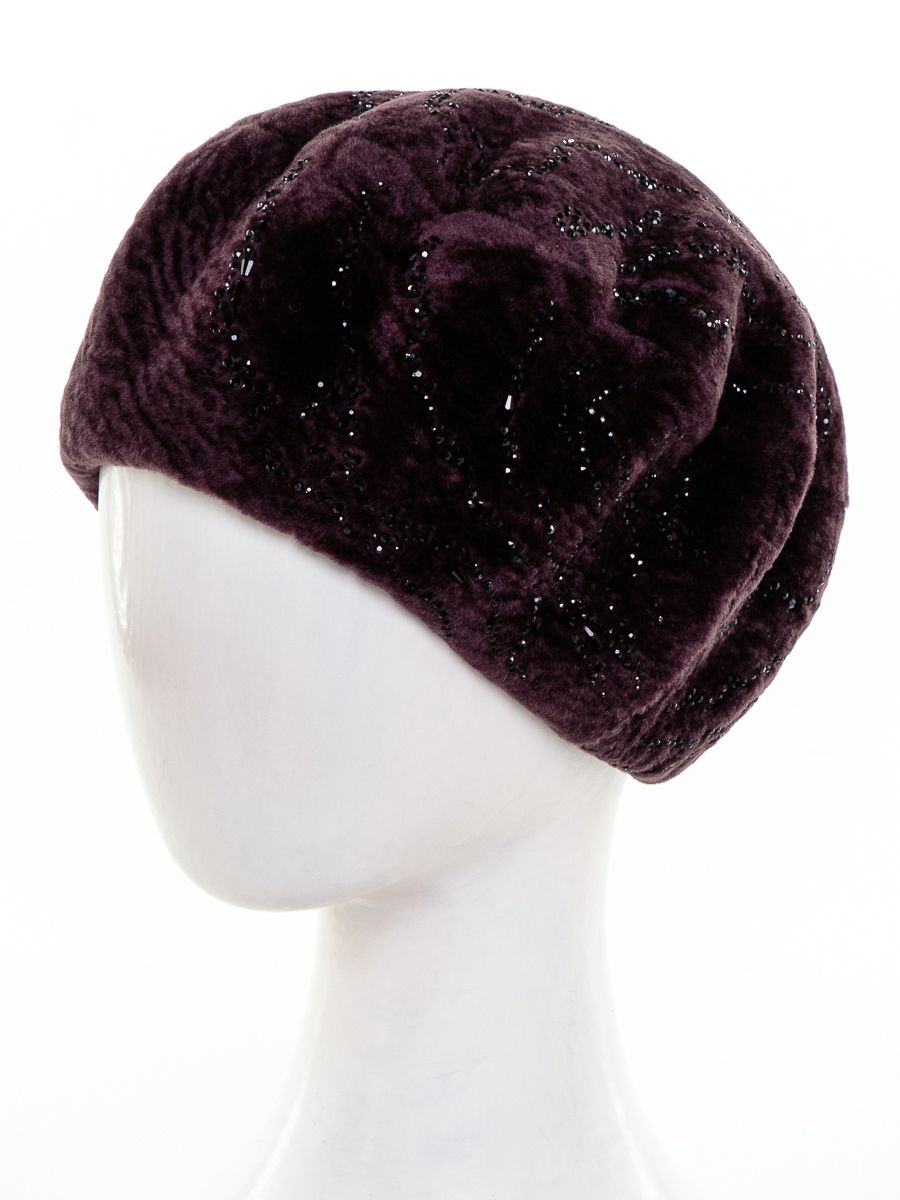 Карина берет астраган на фл.п. бургундия