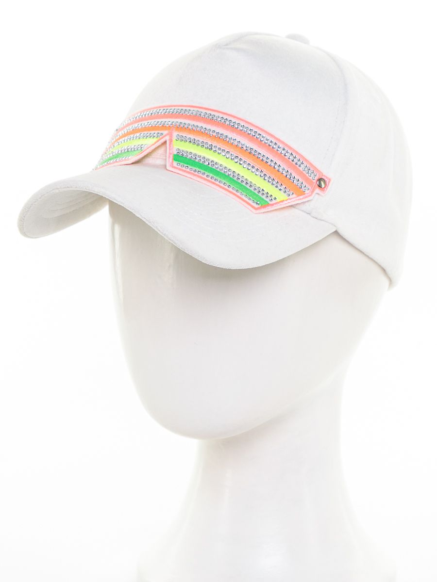 Очки стерео бейсболка велюр молочный р-р 56-57