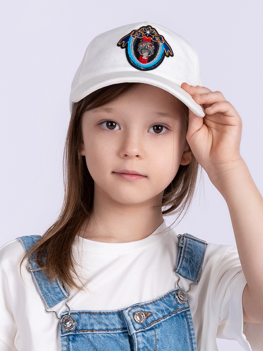 Сова бейсболка велюр молочный р-р 53-54