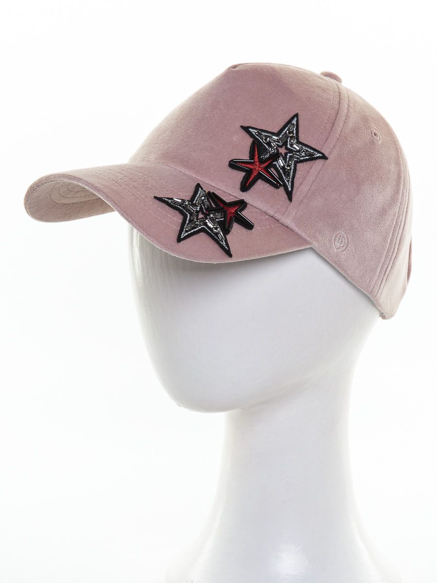 Созвездие бейсболка велюр розовый р-р 53-54
