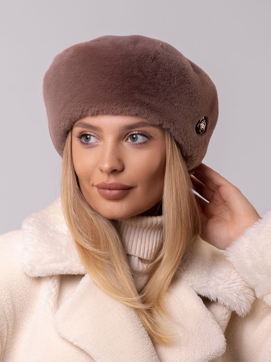 Лина берет экомех рекс на фл.п. кофейный