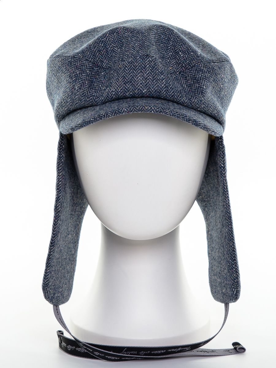 Роберта кепка с ушками твид елка на тр.п. джинсовый