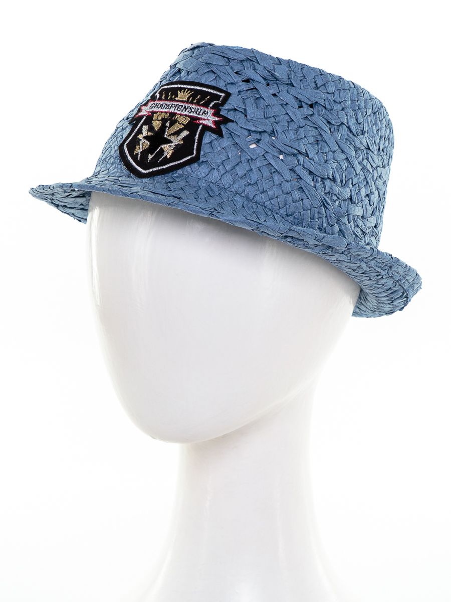 Кайли шеврон чемпион шляпа федора солома джинсовый р-р 52-53