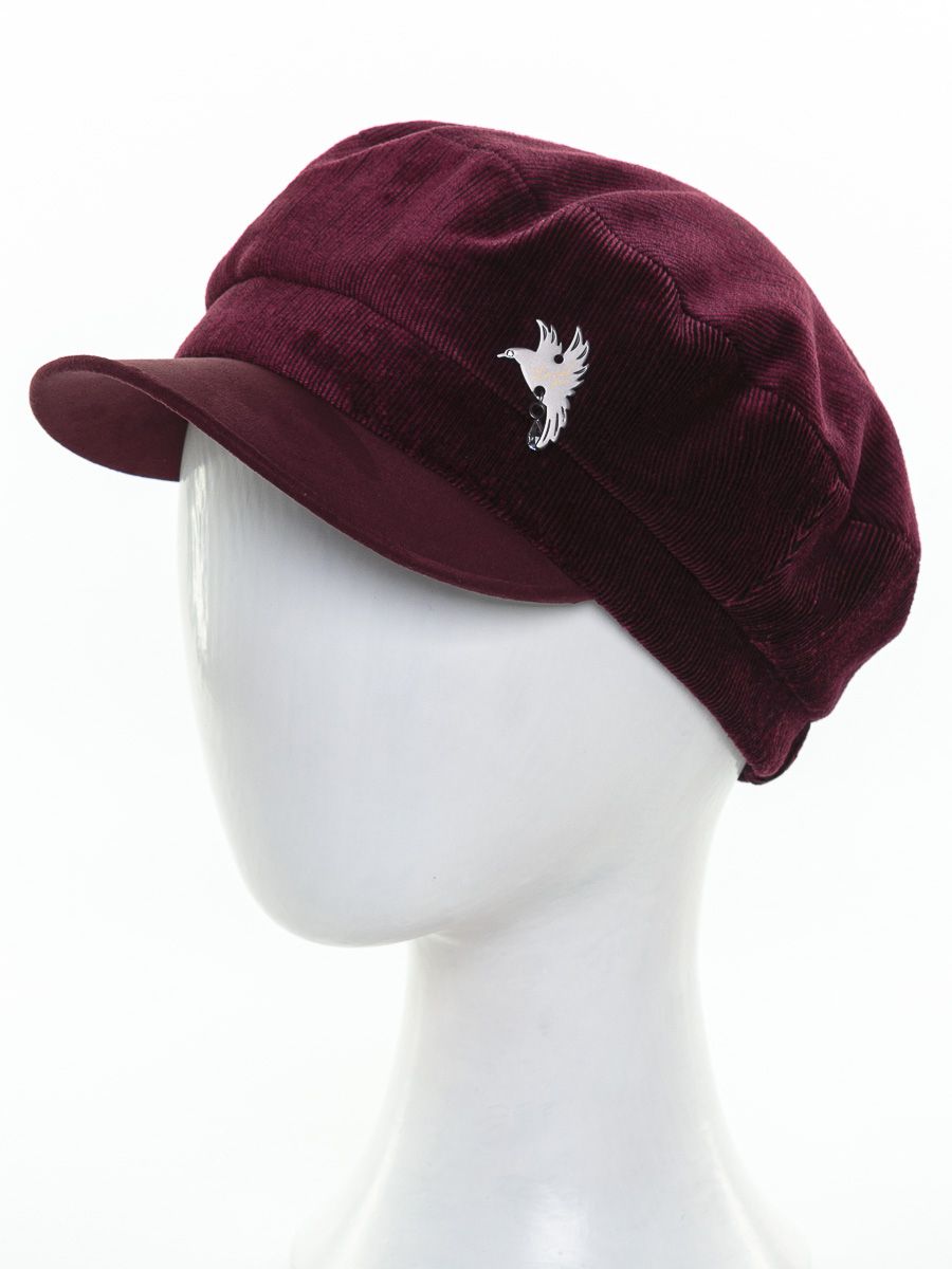 Фрэнка логотип птица LP кепка велюр рубчик на тр.п. бордовый