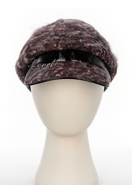 Элен логотип птица LP кепка мохер мозаика на фл.п. винный