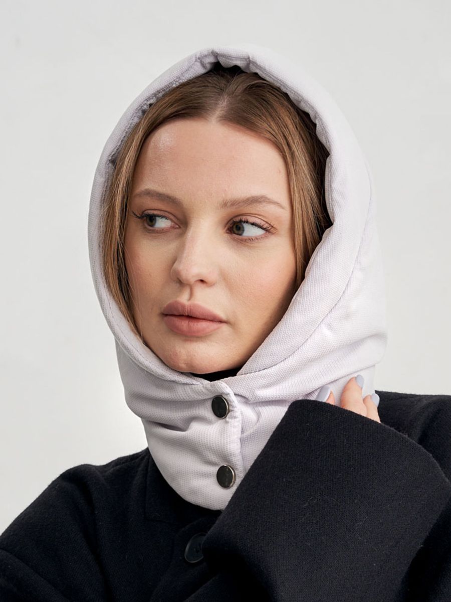 Тэрри капюшон плащевка рубчик на тр.п. серый светлый