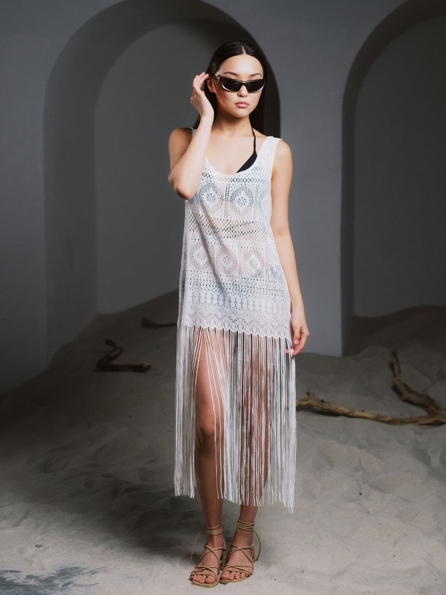 Луна туника белый р-р М